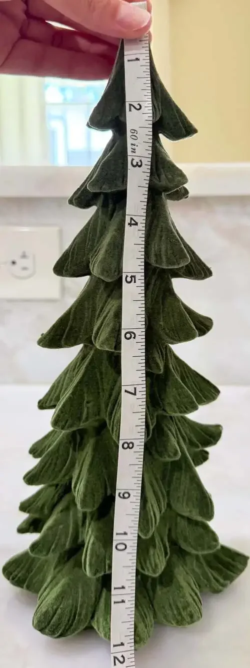 Velvet Christmas Tree 12 Inch